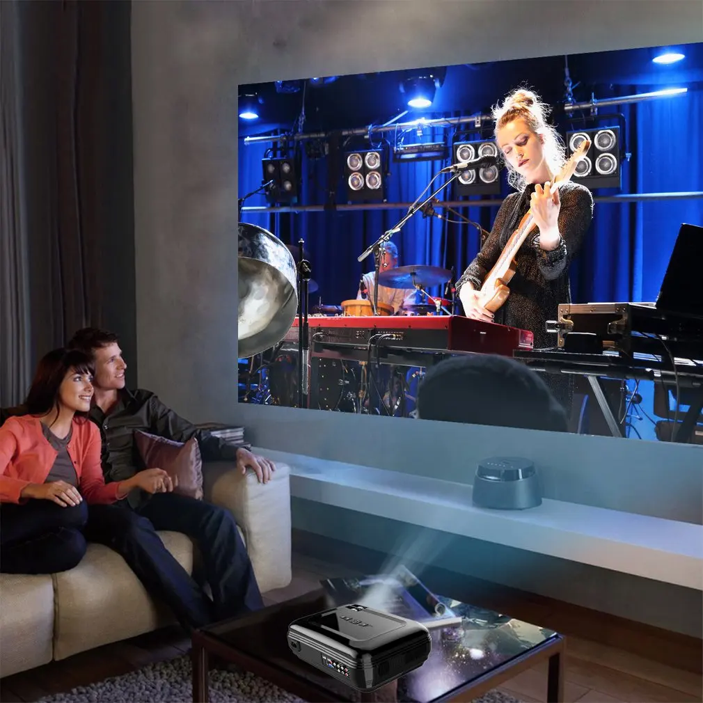 720P 16.7K LCD Projector High Resolution High Braightness 3200 LM Multimedia Home Cinema Theater HDMI VGA USB for Laptop TV