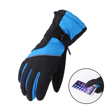

Thickened Gloves for Women Men Reflective Design Waterproof Thermal Gloves Skating Skiing Tools