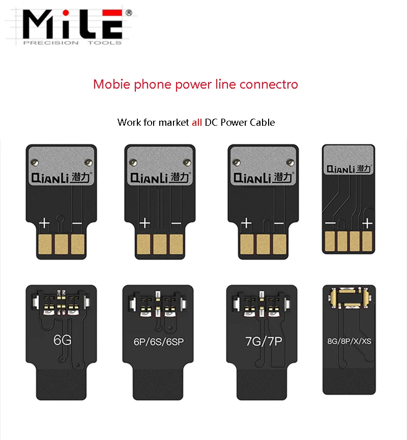 MILE 4 шт./компл. Qianli для iPhone 6/6P/7/7P/8/8P/X/XS материнская плата батарея обслуживание