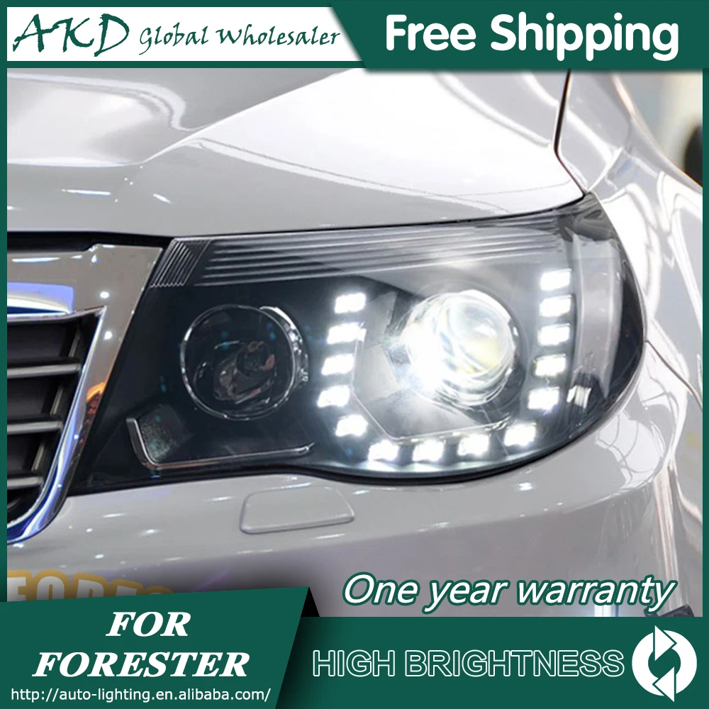 Автомобильные фары дневные ходовые огни для Subaru Forester 2008-2012 DRL