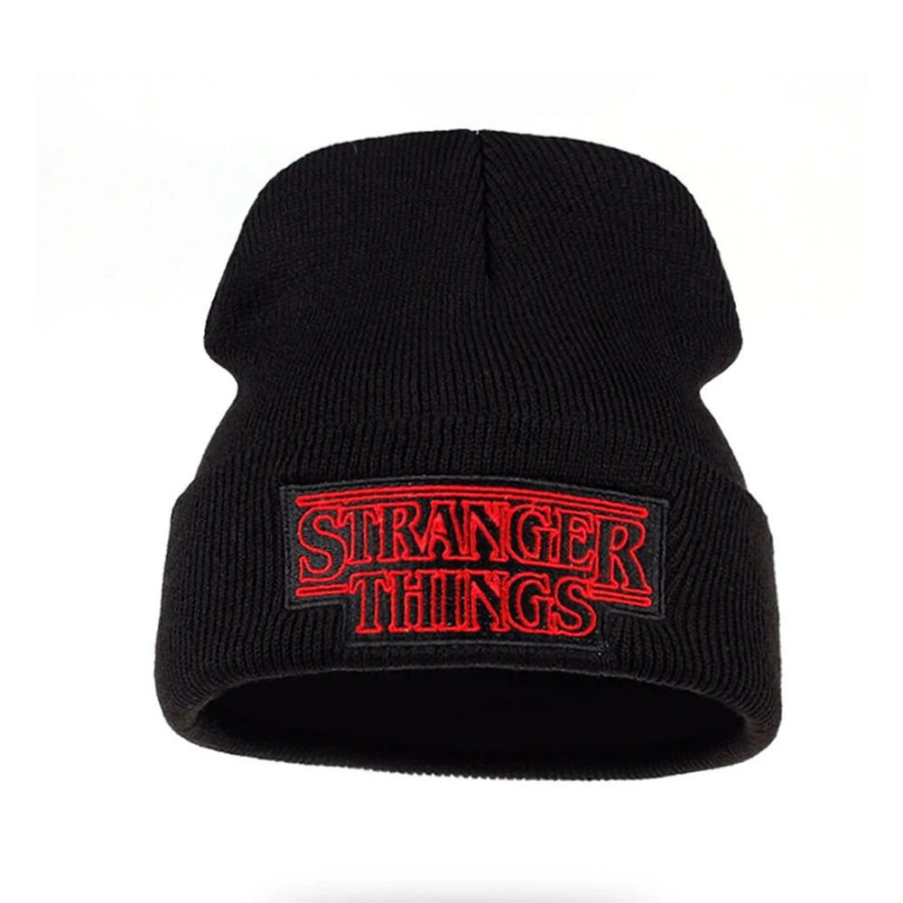 

Wind Protection Hat Unisex Warm Teenagers Winter Dustin Strange Things Dustin Knitted Beanie Cap Knitted Skullies For Youth