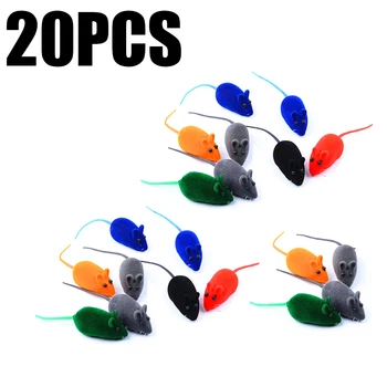 

Funny Mouse Toy Dog Cat Supplies Pet Cat Toys Sound Plush Rubber Vinyl Mouse Kitten Cat Mice Realistic Chewing Sound Toys