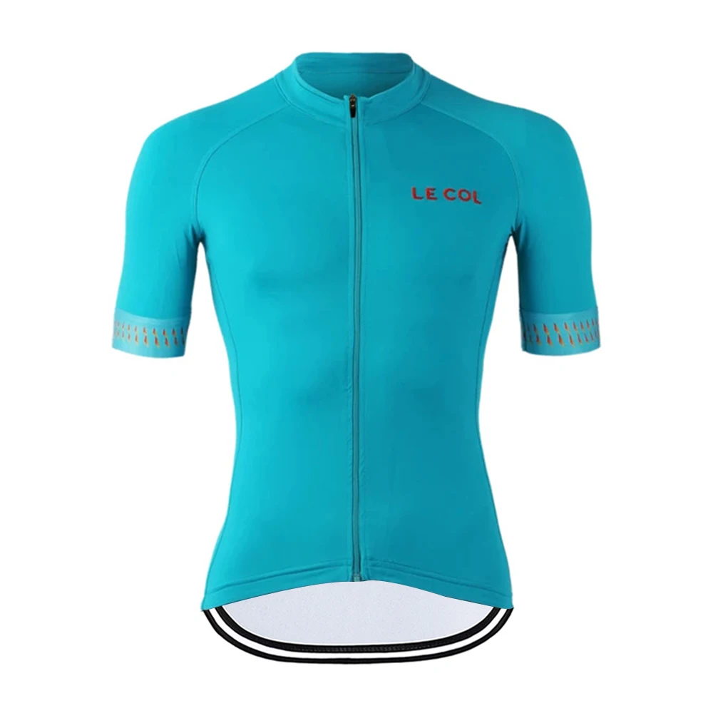LE COL Men Short Sleeves Cycling  Jersey  Mountain Racing Cycling Tops Shirts Summer MTB Bike Wear Clothes Ropa Maillot Ciclismo