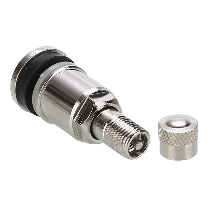 4pcs 11mm Metal Tyre Valve Bolt In Stem Wheels Chrome Tubeless Valve Stem Caps Car Motorcycle Tire Accessories