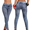 Mallas ajustadas con bolsillo para mujer, Leggings Vaqueros, azules y negros ► Foto 1/3