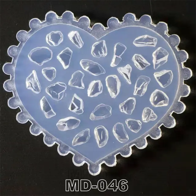 3D Carving Silicone Nail Mold Stamping Template Camellia/Shell/Bow Tie/Star Pattern DIY UV Gel Acrylic Crystal MD040-MD051 MD-046