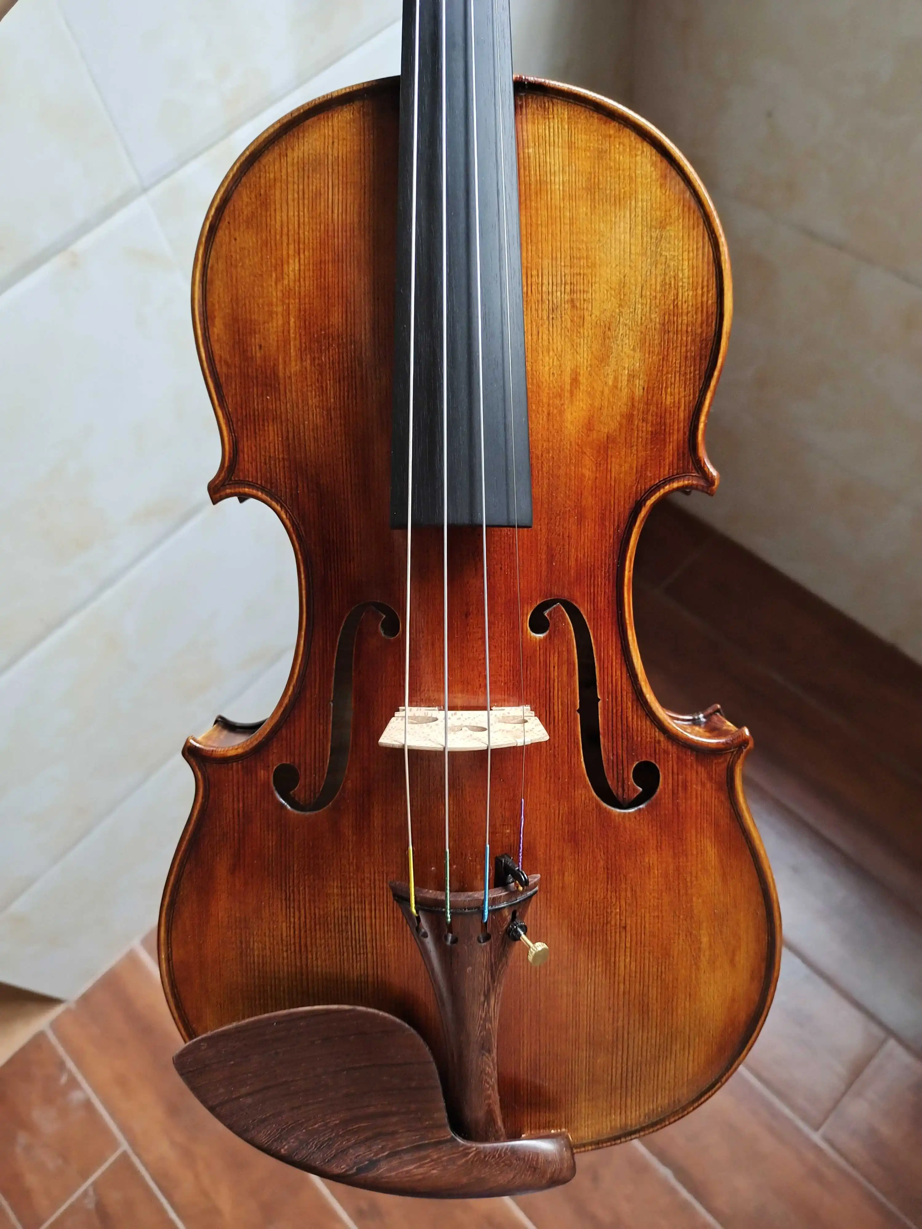 Acoustic Violin 4/4 3/4 Handmade Stradivarius Violin Professional Performance
