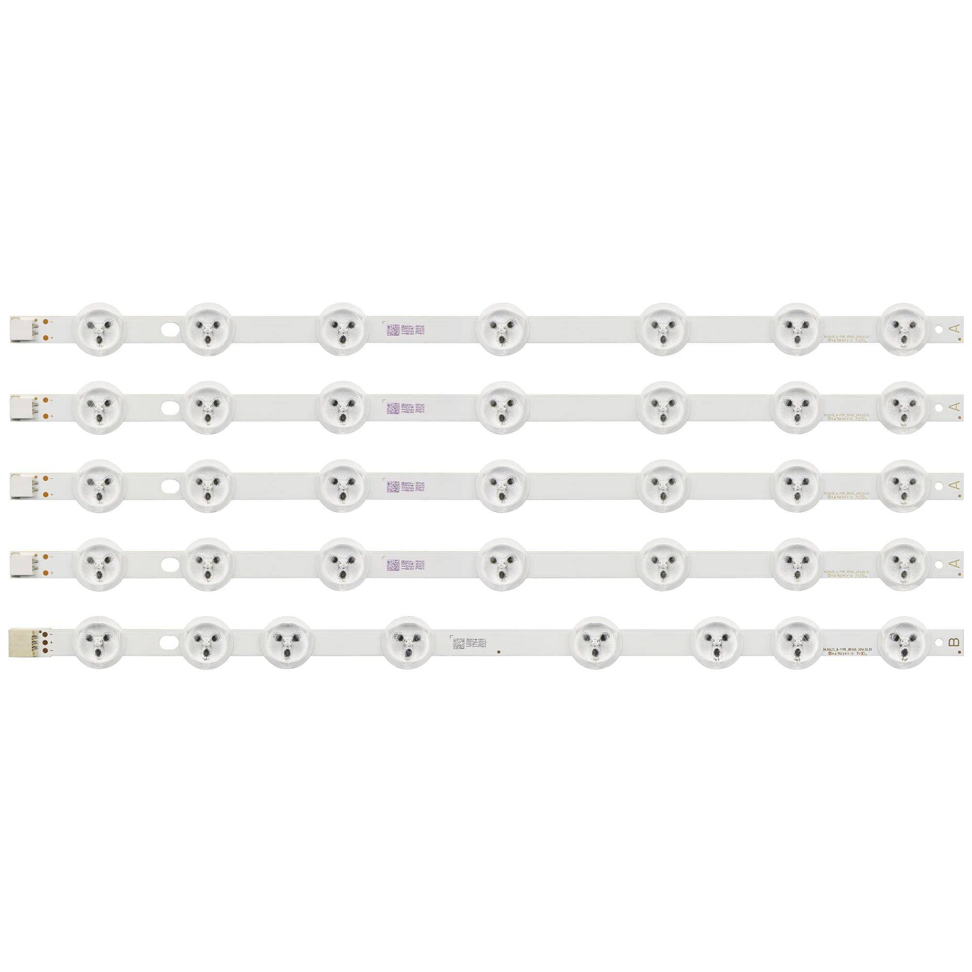 Tira de Lâmpada de Fundo Led 355 mm tipo ab para lg 40 40fa5050 Pt240led14 40272smfhd Tx39a300b 39.5 Dled_a-tipo_rev03 V390hj5xc-pe1