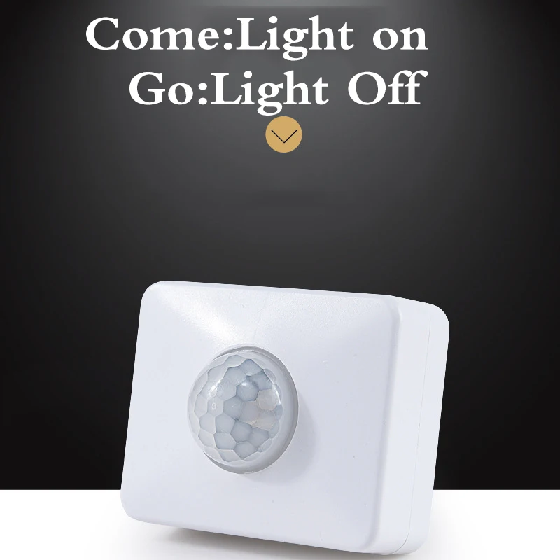 180 Degree Light Switch Outdoor Security PIR Infrared Motion Sensor Detector Movement Switch BlackWhite 110-240V (26)