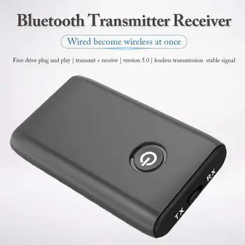 

3.5mm HD Bluetooth 5.0 Audio Transmitter Receiver 2-In-1Wireless Aptx Audio Auto On Adapter For Tv Car AptX HD LL Low Latency
