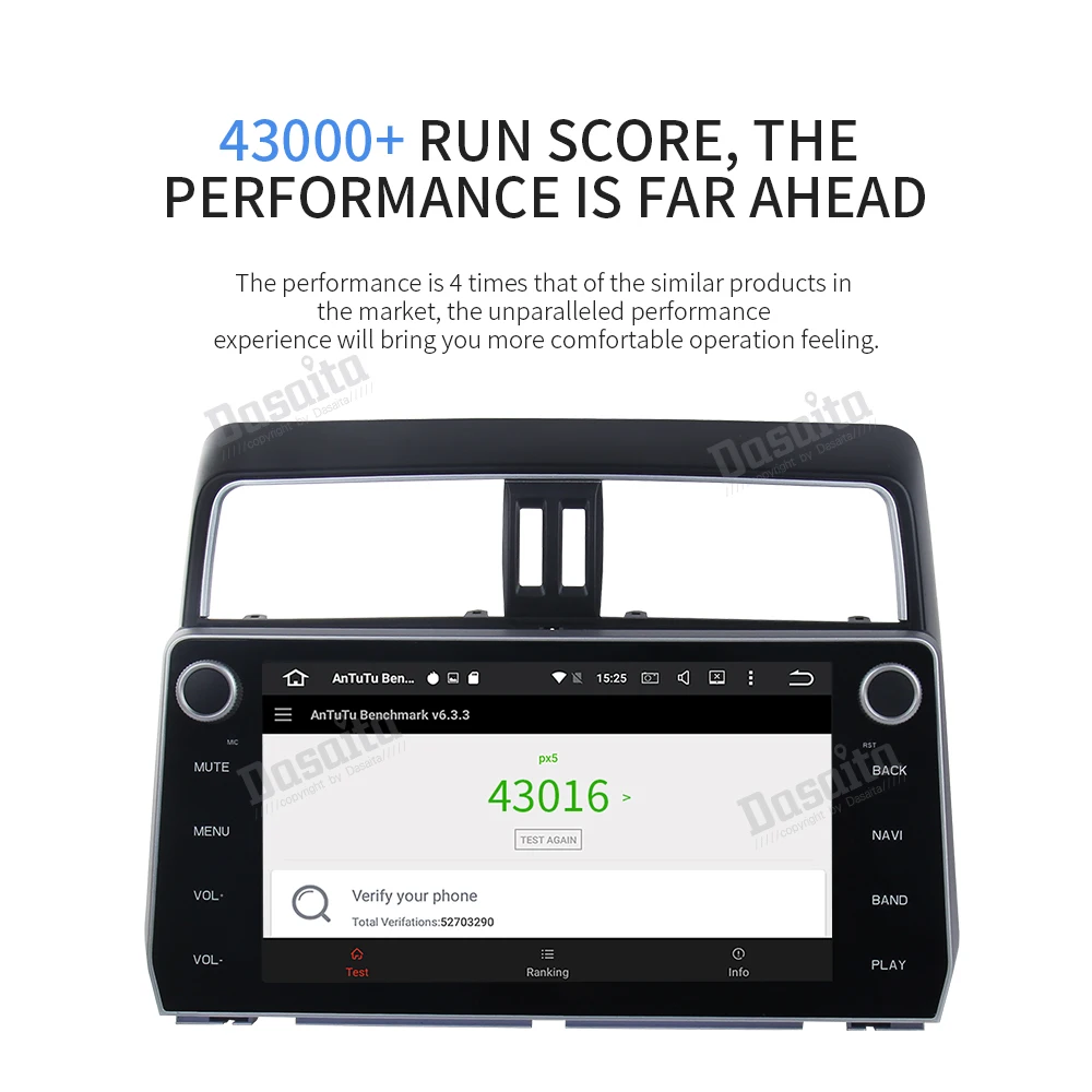Excellent Android 9.0 Car Radio for Toyota New Prado 2018 Stereo GPS Navigation with 32G ROM 4G RAM Bluetooth 8