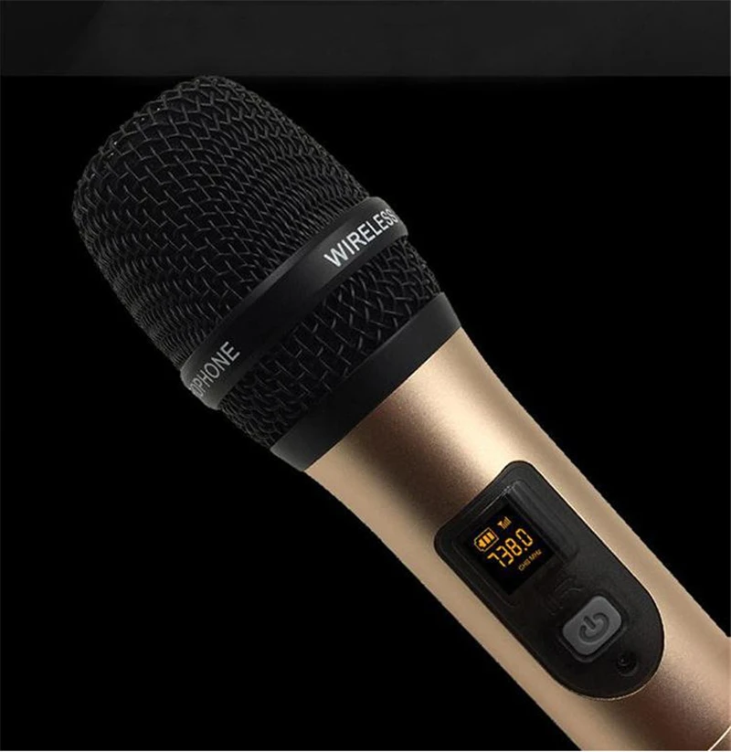 

New MD-18 Intelligent U-segment Infrared Frequency Wireless Microphone Home Use DVD Karaoke Handheld Microphone Portble Fashion