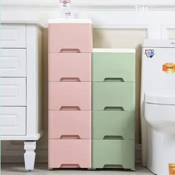 

18/25cm Wide Slot Receptacle Cabinet Drawer Kitchen Shelf Narrow Toilet Slot Storage Receptacle