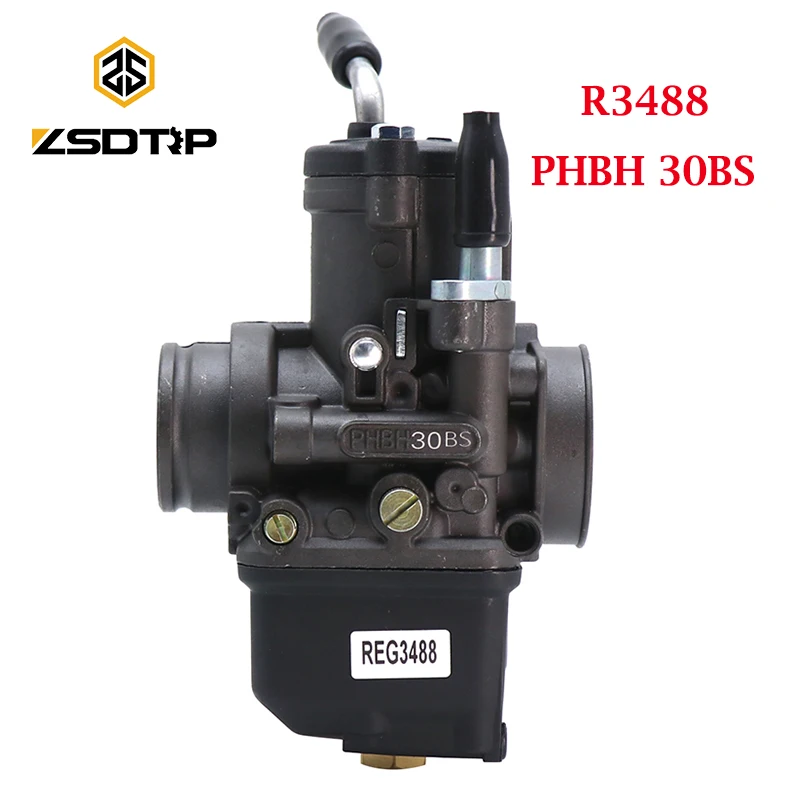 ZSDTRP 4T PHBH 30BS 4T(B) R3488 Dellorto Carburetor PHBH 30 BS for Scooter 125-300cc Engine Carburetor
