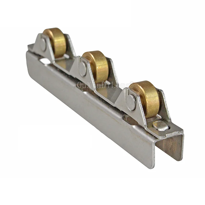 10PCS Frameless Balcony Glass Sliding Door Roller Clamp Stainless Steel+Brass Wheel Pulley Rollers For 8/10mm GF115 | Обустройство