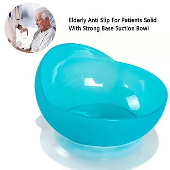 

For Patients Anti Slip Stroke PP Plastic Tableware With Strong Base Suction Bowl Dine Assistive Disabilities Hemiplegia Food