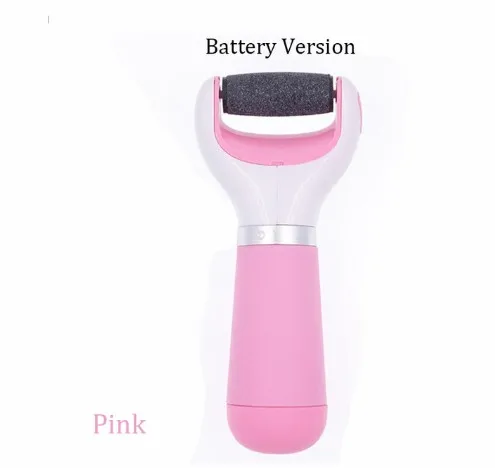 pink battery Электрическая машинка для ухода за ногами, для удаления омертвевшей кутикулы и кожи ног, инструменты для ухода за педикюром, инструмент для шлифования ног, пилка для кожи - Цвет: pink battery