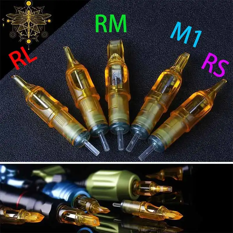 5 шт. иглы картриджа татуировки одноразовый Макияж для микроблейдинга машина татуировки 3RL/5RL/7RL/9RL/5M1/7M1/9M1/5RS/7RS/9RS