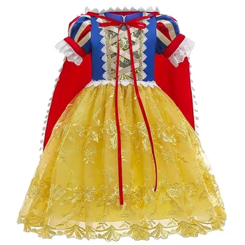 

HIPAC 2020 Kids Dresses for Girls Halloween Dress Princess Lace Mesh Mid-Calf "European And American Style Bow A-Line