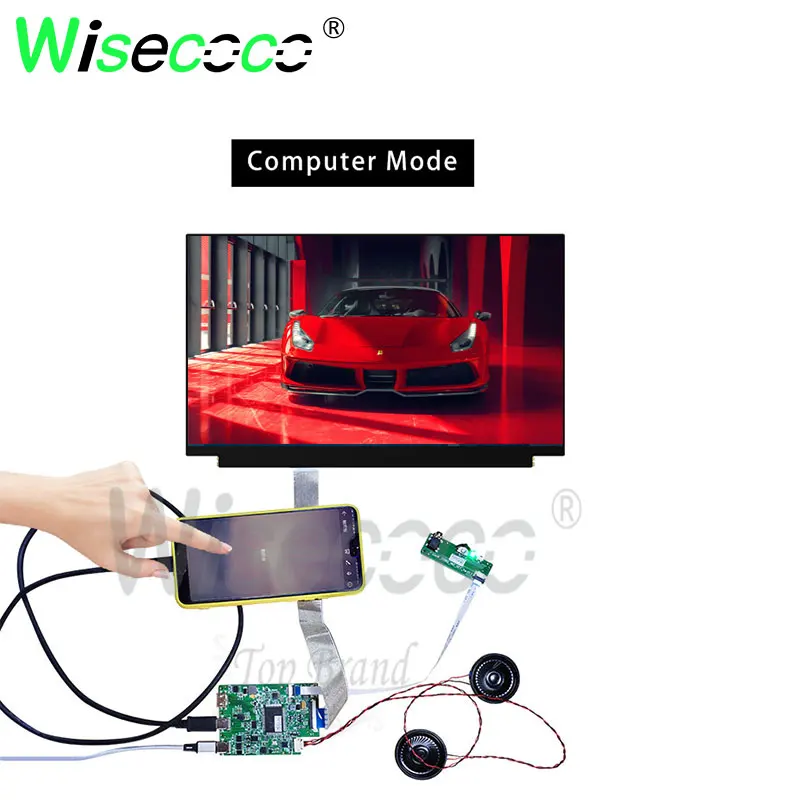 

Wisecoco 13.3 Inch 1080p LCD for Notebook with Mini HDMI Edp Controller Board Support Mobile Phone Mode Andrio systemLQ133M1JW15