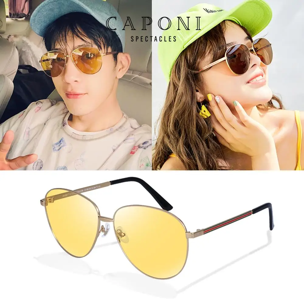CAPONI фотохромные солнцезащитные очки для женщин вождения ночного видения мужские