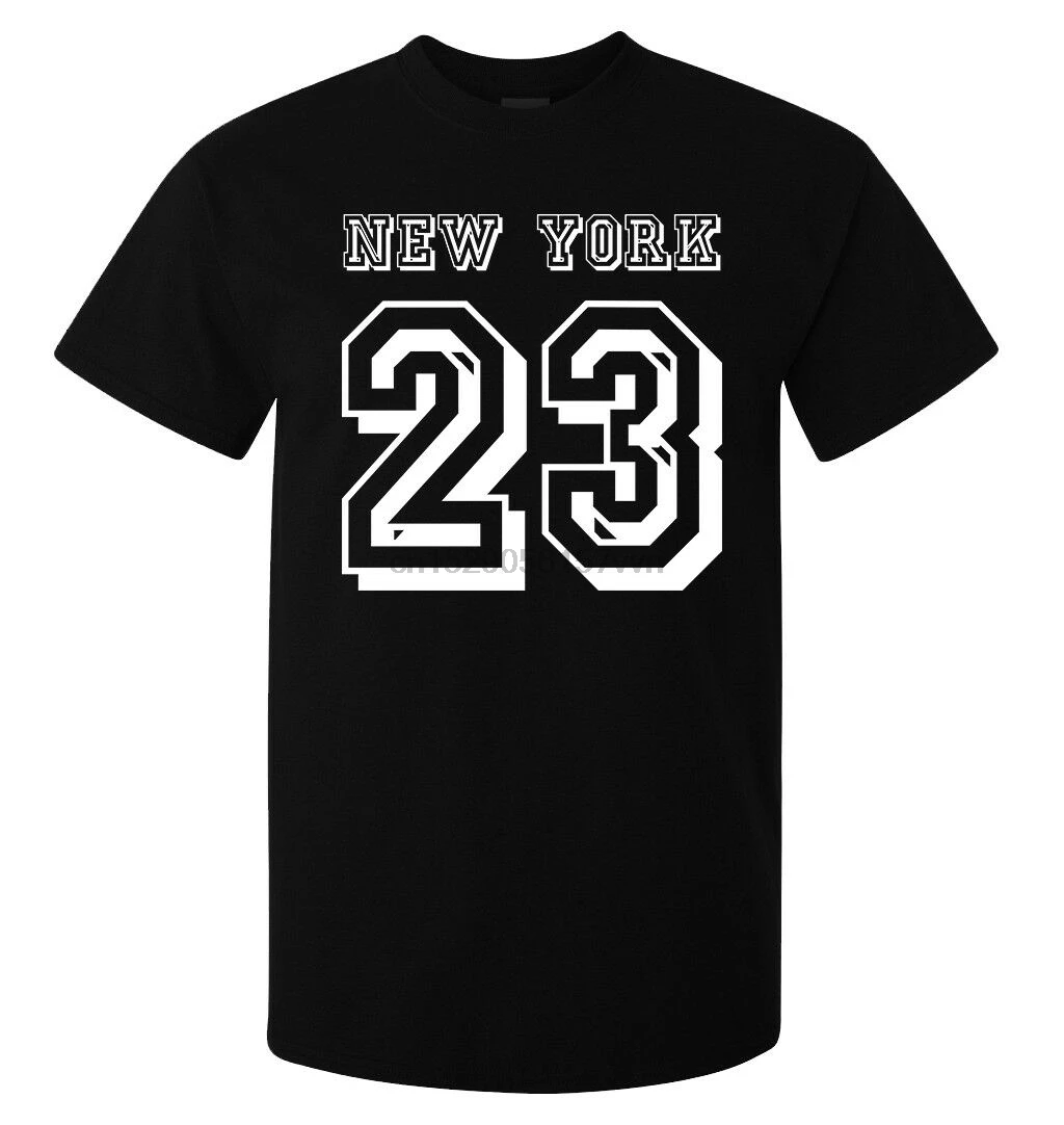 New York 23 Number Slogan Quality men (woman available) t shirt black |