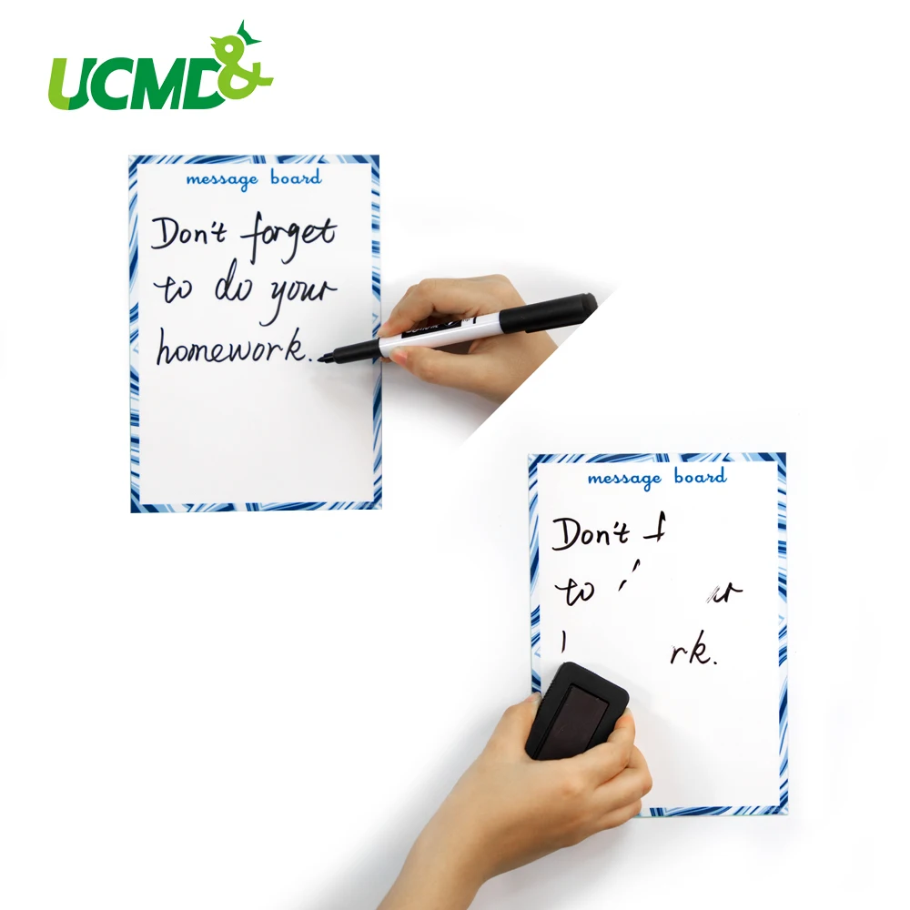 

Flexible Fridge Magnets Whiteboard Kids Reusable Drawing Writing Message Board Wall Decor Magnetic Refrigerator Sticker Memo Pad