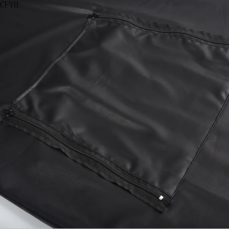 Sexy Men Male Lingerie Plus Size Leather Catsuit Latex Teddy Jumpsuit Apron Cosplay Open Crotch Body Stocking Sexy Clubwear Man