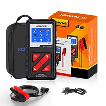 Konnwei-testador de analisador de bateria kw710, 100-2000cca, 6v, 12v, 24v, sistema de manivela e carregamento do carro, ferramenta de diagnóstico