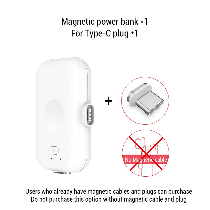 best powerbanks PZOZ Magnetic Power Bank For iPhone Micro USB Type C 1200mAh Mini Magnet Charger Power Bank For iPhone iPad Xiaomi Huawei Phone battery pack for phone Power Bank