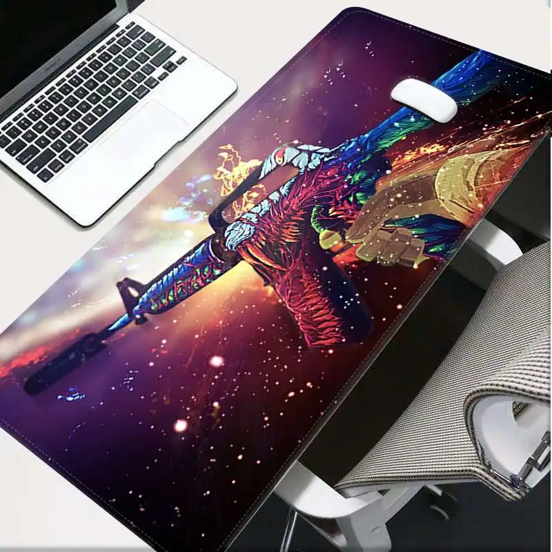 Lock Edge 40X90cm Maiya высокое качество CS GO Монстр пистолет ноутбук компьютер коврик для мыши большой коврик для мыши клавиатуры коврик - Цвет: Lock Edge 40X90cm