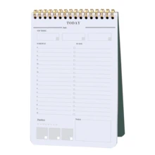 Daily To Do Planner Undated Task Checklist Organizer with Today's Goals, Notes,Undated Agenda Flexible Cover