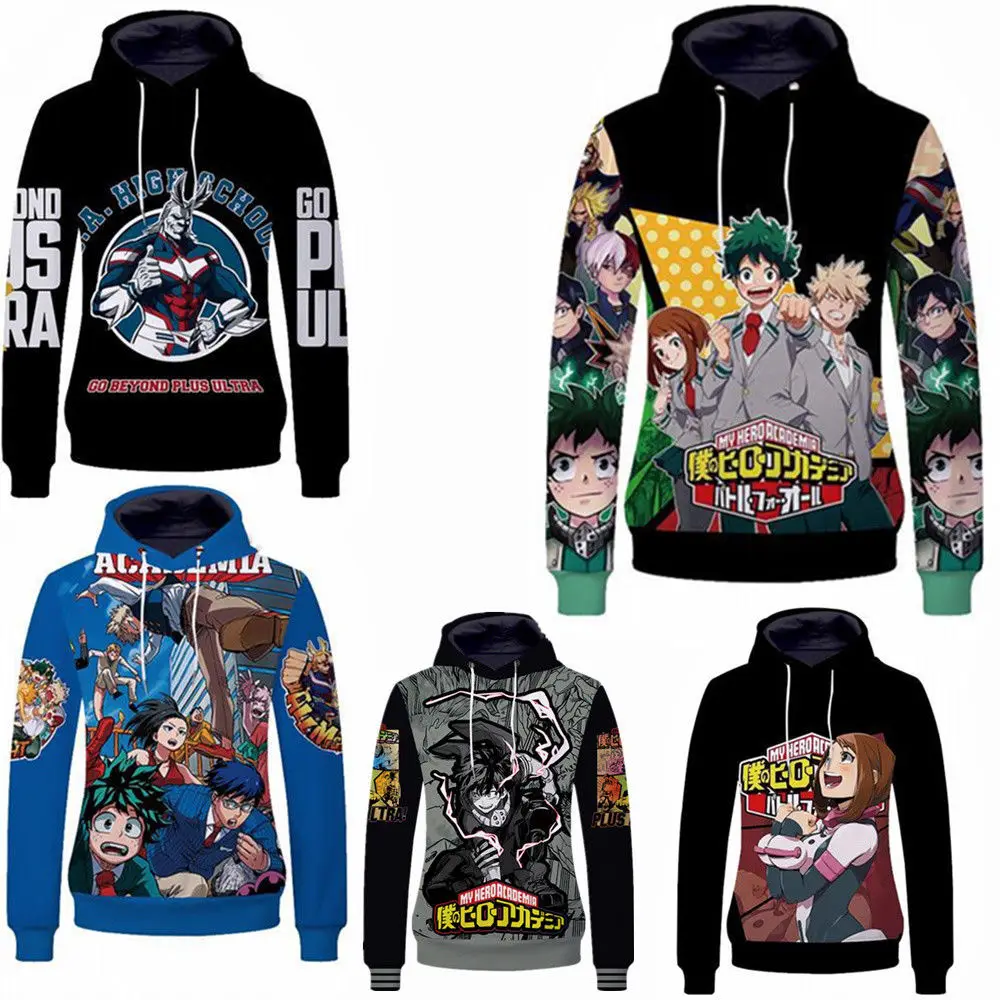My Boku No Hero Academia Costume Midoriya Izuku Sweatershirt Cosplay Hoodie Gift |