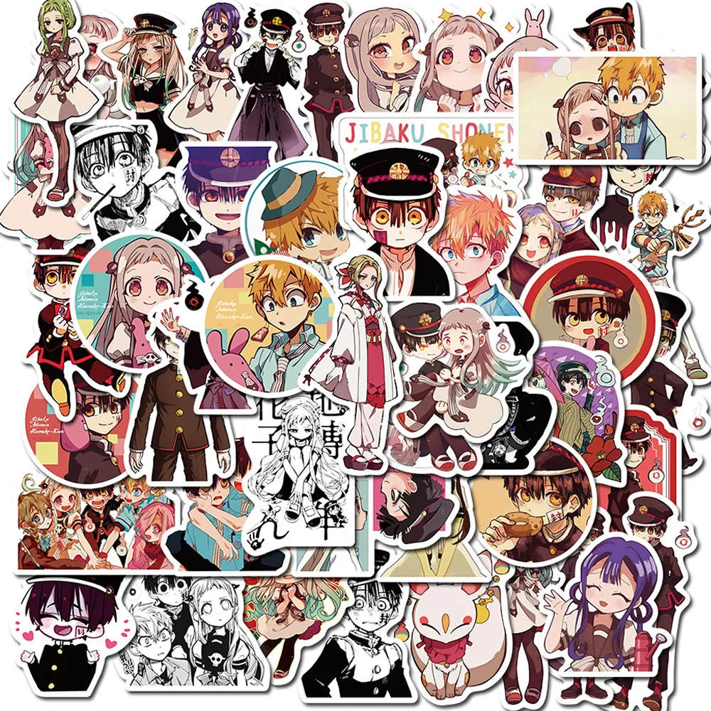 10/30/50pcs Toilet-Bound Hanako-kun Anime Stickers Pack Luggage Laptop Guitar Skateboard Waterproof Graffiti Sticker Kid Toys | Игрушки и