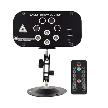 

Mini RGB Laser Light 128 Patterns Portable Laser Projector for Stage Disco