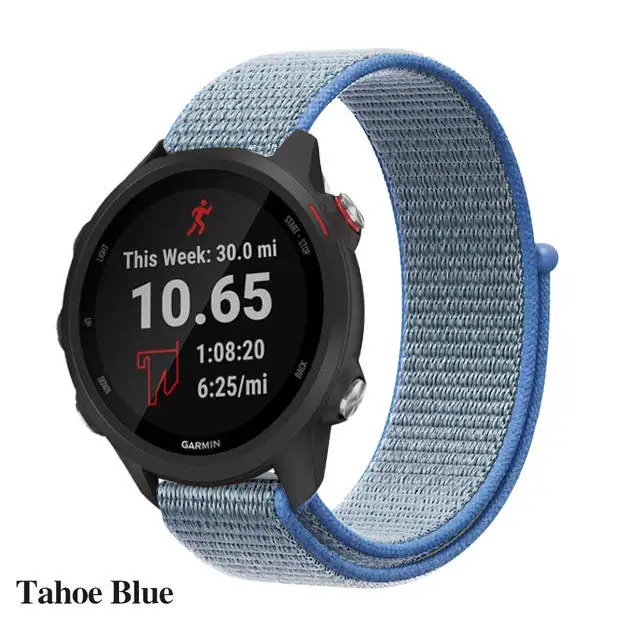 Лямка из нейлоновой ткани для Garmin Vivoactive3 Замена быстроразъемный подходит для Garmin Forerunner 645 часы браслет ремень - Цвет: 15