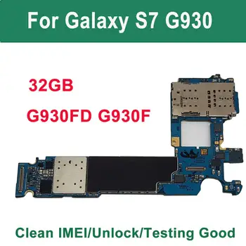 

Original Unlocked For Samsung Galaxy S7 Motherboard G930F G930FD Mainboard Dual Sim Logic Board