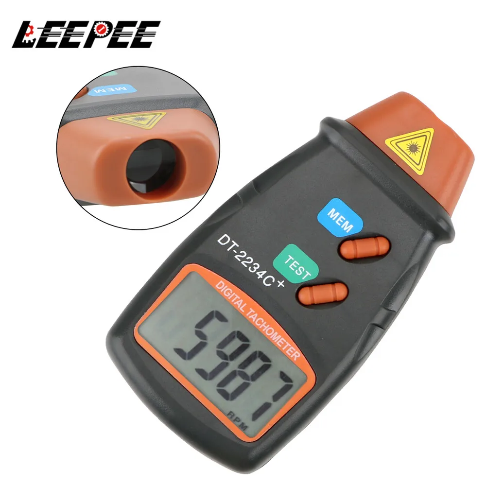 Handheld Digital Laser Photo Tachometer Non Contact RPM Speed Tach Meter Tester 