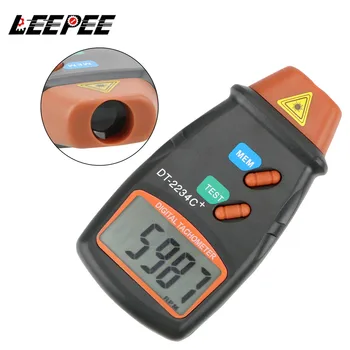 

LEEPEE Car Speedometer Tach Laser Tachometer Digital RPM Meter Speed Gauge Handheld Non Contact Laser Photo Tachometer