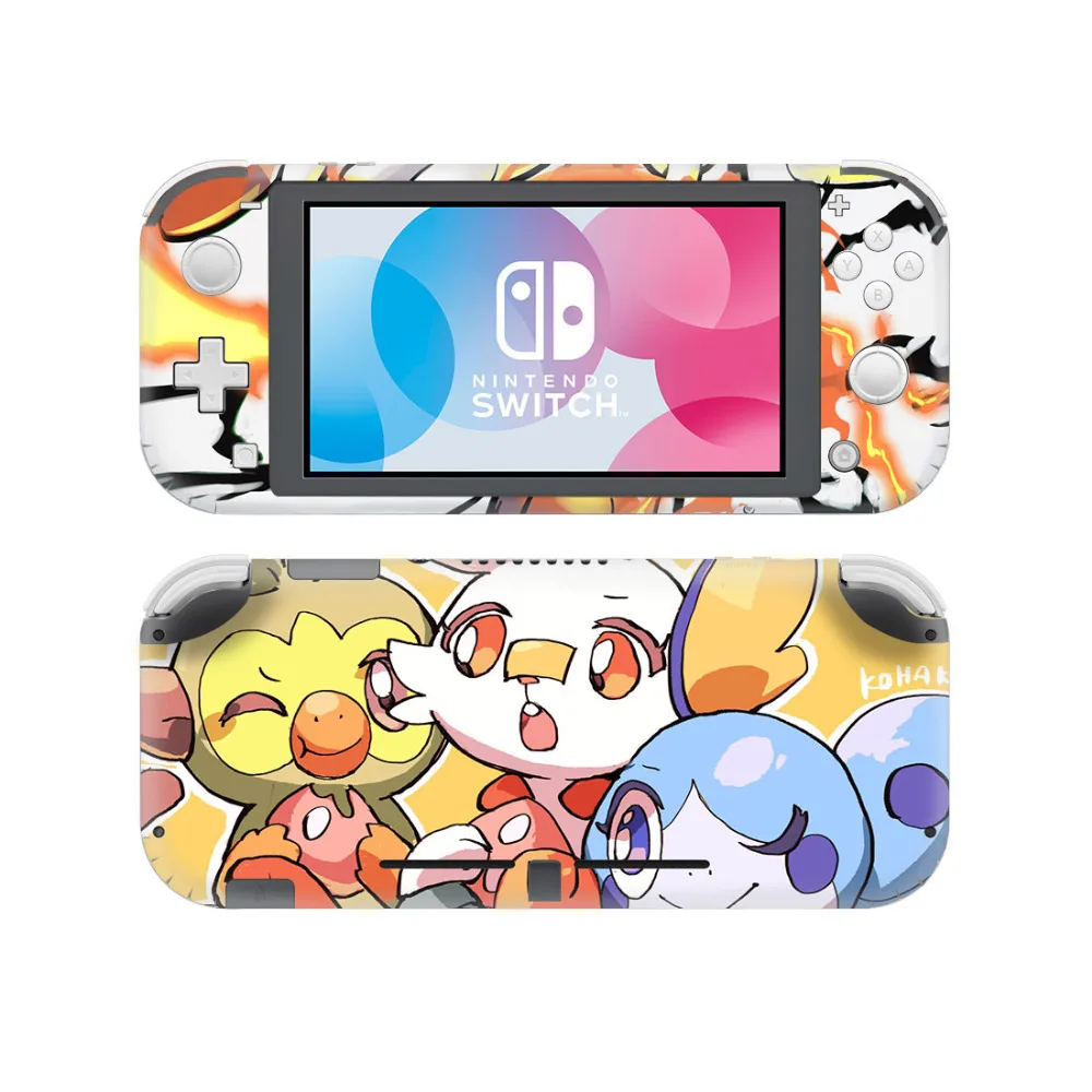 Новая наклейка Pokemons для nintendo Switch Lite консоль и контроллер протектор Виниловые наклейки переключатель Lite аксессуары для игр