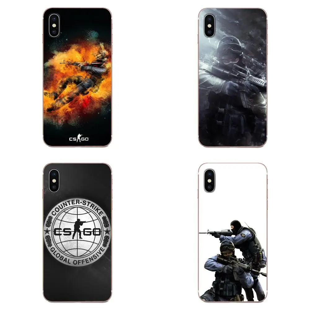 Для Sony Xperia Z Z1 Z2 Z3 + Z4 Compact Z5 Plus M2 M4 XA XA1 XZ премиум силиконовый чехол Counter Strike Cs Go