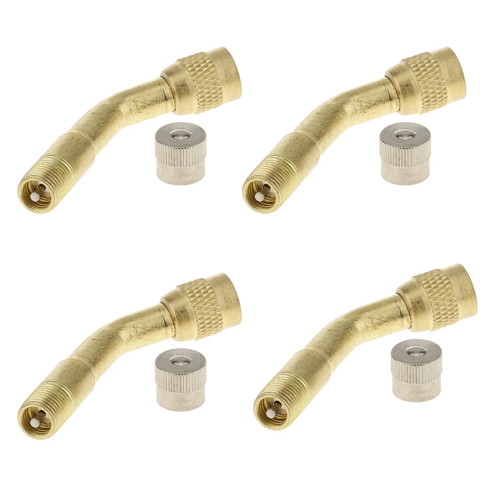 Tyre Valve Extension 135 Degree Angle Adaptor Motorcycle Tyre Wheel Stem x4