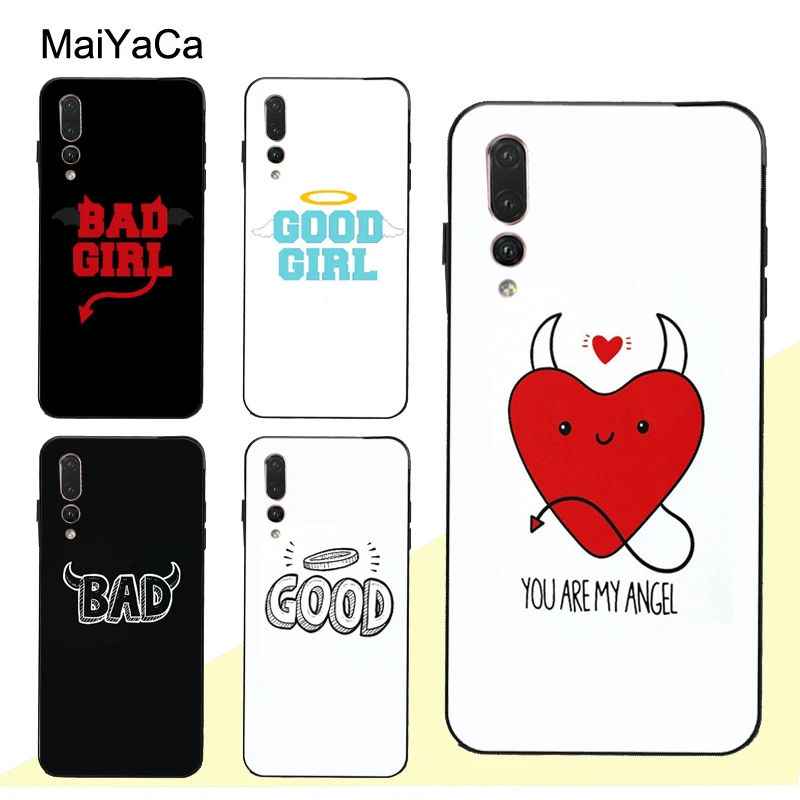 

MaiYaCa Bad Good BFF Best Friends Case For Huawei P20 P30 Pro P10 Lite Honor 10 9 8X Mate 20 10 Lite Nova 3E 3I Y9 2019