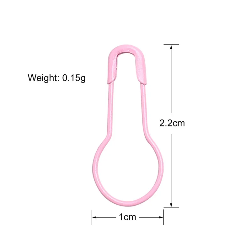 10 Colors 500pcs Small Safety Pin Colorful Clothing Tag Gourd Pin DIY Sewing Locking Tools Craft Supplies Apparel Accessories