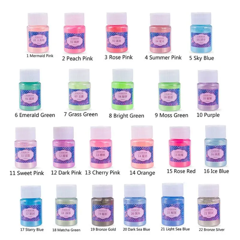 

Magic Golden Flowing Auroral Powder Pearl Pigment Powder Mica Pearlescent Colorants Dye Resin Pigment Jewelry Making
