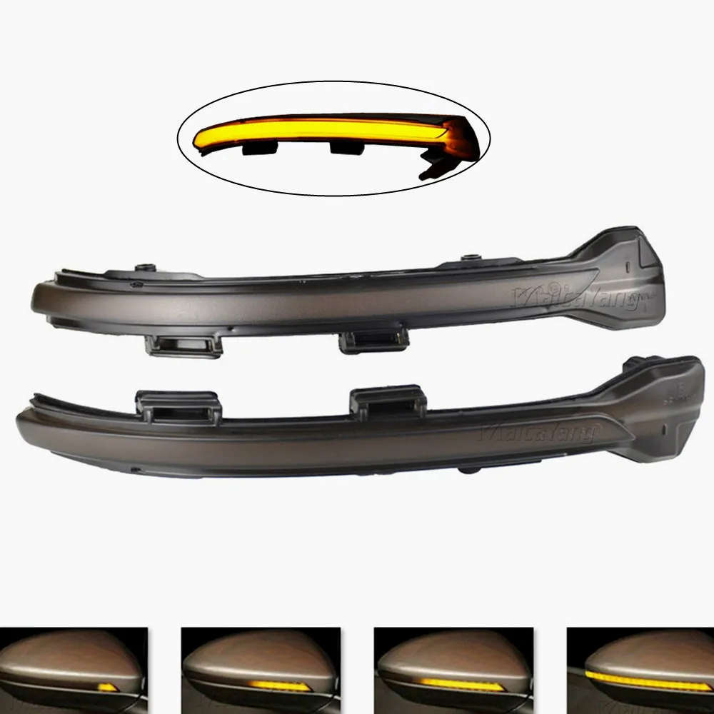 

Dynamic LED Turn Signal Mirror Light for VW Golf MK7 GTI 7 R Rline GTD Bright water flowing clear version