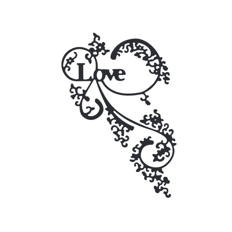

Love Letter Flower Leaves Metal Cutting Dies Scrapbooking Card Album Photo Making DIY Crafts Stencil New Die Cuts 2021
