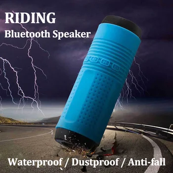 

Multi-function Portable Bluetooth Speaker Outdoors Waterproof Soundbar Mini Wireless Subwoofer With Flashlight FM Radio Boombox