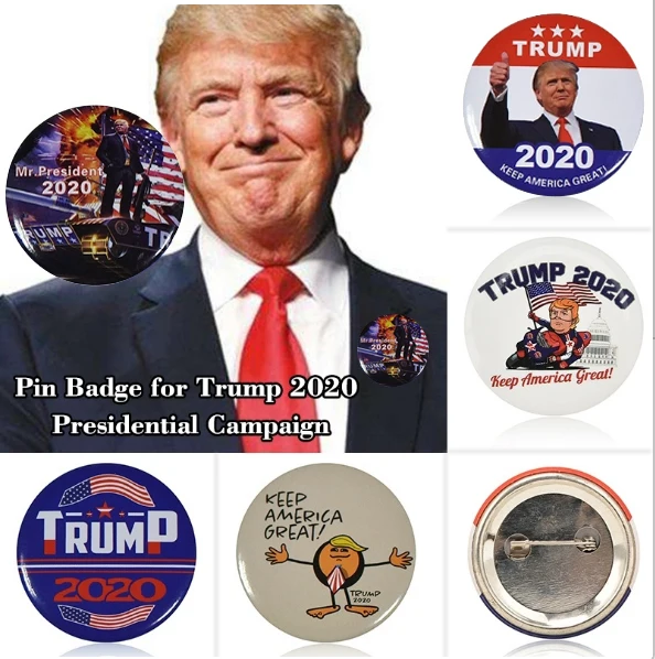 Президент США Дональд Трамп переизбранные сувенирные коллекции туалетная щетка/открывалка для пива/кукла Забавный кляп подарки Свалка с Трампом - Цвет: 5pcs Trump Pin Set