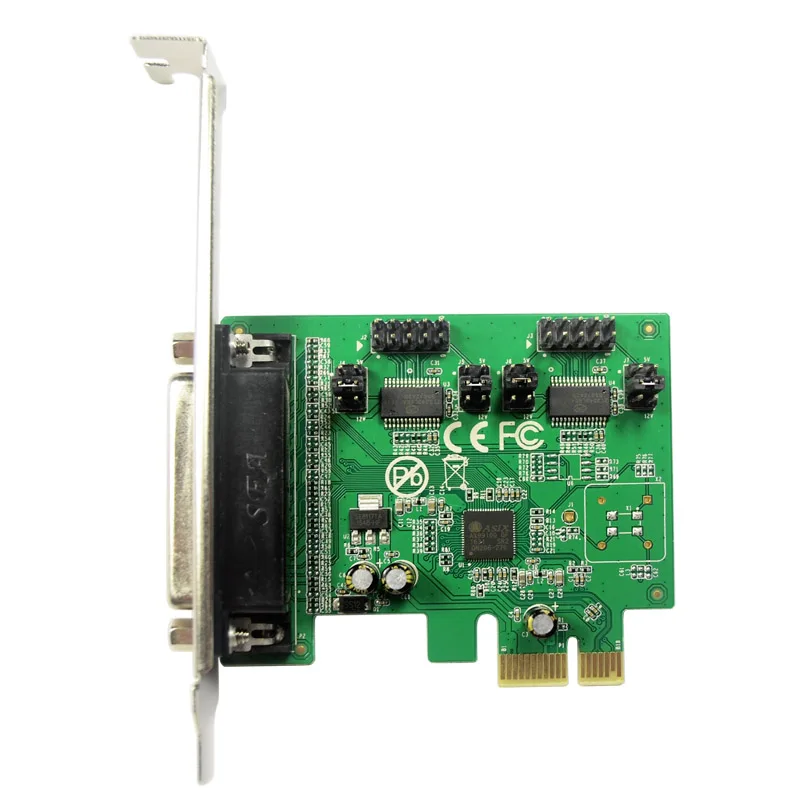 PCI-E на 2 порта Последовательный DB9 RS232+ 1 порт Параллельный DB25 принтер LPT плата расширения AX99100 чипсет